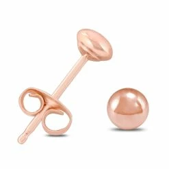 Outlet β Monary 14K Rose Gold 4mm Button Ball Stud Earrings for π© women β