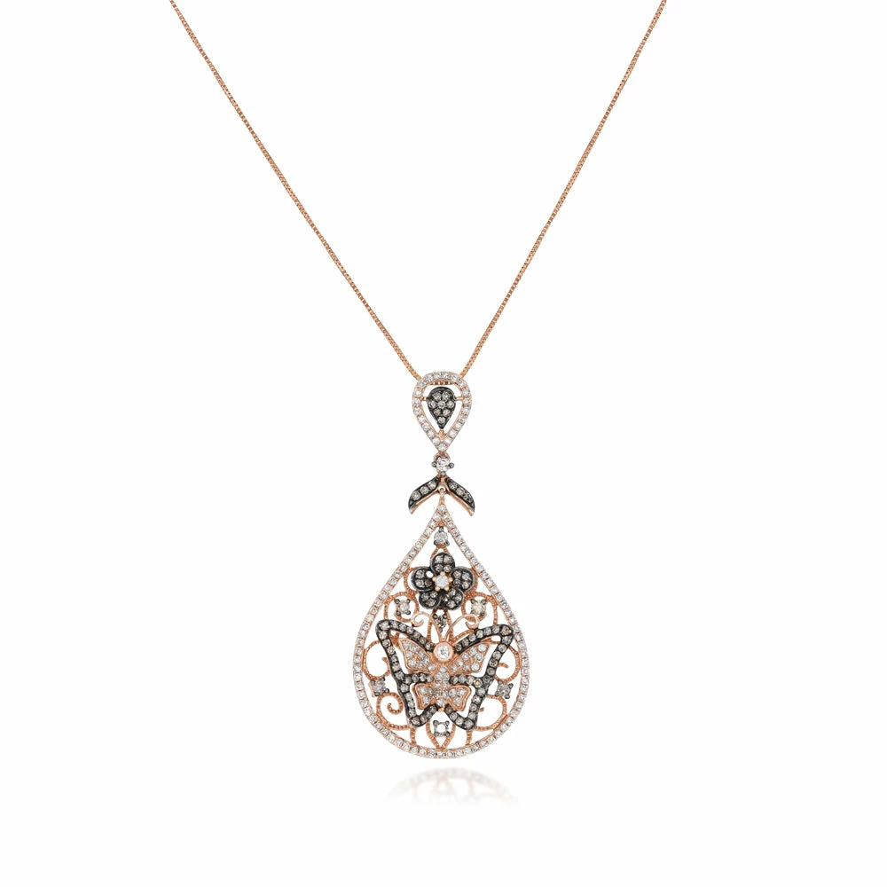Flash Sale π Monary Diamond Necklace - Set in 14K Rose Gold for π© women β¨