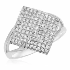 Cheap 🌟 Monary Diamond Ring - Set in 18K White Gold for 👩 women 🛒