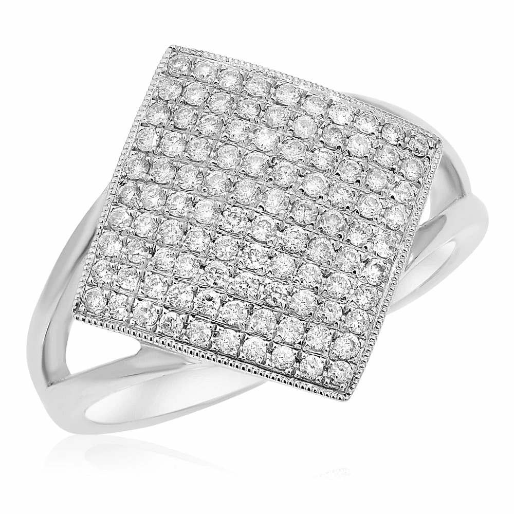 Cheap π Monary Diamond Ring - Set in 18K White Gold for π© women π
