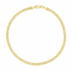 Top 10 ⌛ Monary 14K Yellow Gold Filled 3.2MM Mariner Link Chain Bracelet with Lobster Clasp for 👩 women ✨