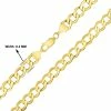 Deals 👏 Monary 14K Yellow Gold 6.2mm Diamond Cut Lightweight Curb Chain with Lobster Clasp - 18 Inch for 👩 women 😉