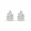 Outlet 🥰 Monary Lab Grown 1/2 CTW Pear Shaped Solitaire Diamond Earrings in 14K Yellow Gold for 👩 women 🛒