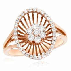 Best deal ⭐ Monary White Diamond Right Hand Ring for 👩 women 😀