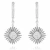 Cheap 😉 Monary White Diamond Fashion Earrings Set in 14K White Gold for 👩 women 💯