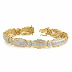 Coupon ❤️ Monary 10K Yellow Gold Bracelets with 2.94 ct. Diamonds for 👩 women ❤️