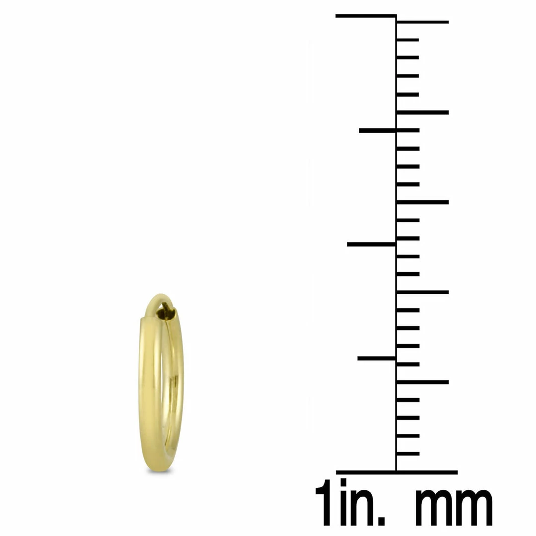 Buy βοΈ Monary 10MM Hoop Earrings in 14k Yellow Gold for π© women π₯° - Image 3