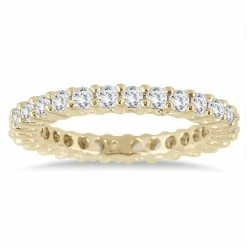 Coupon 👍 Monary 1 Carat TW Diamond Eternity Band in 14K Yellow Gold for 👩 women 🛒