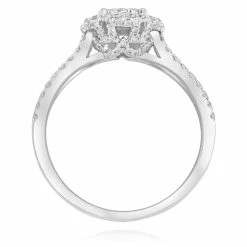 Buy 🧨 Monary White Diamond Engagement Ring for 👩 women 😀
