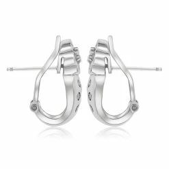 Coupon ✔️ Monary White Diamond Earrings Set in 14K White Gold for 👩 women ✔️