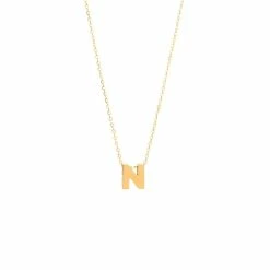 Brand new 👏 Monary 14k Yg Initial N With Chain for 👩 women ✔️