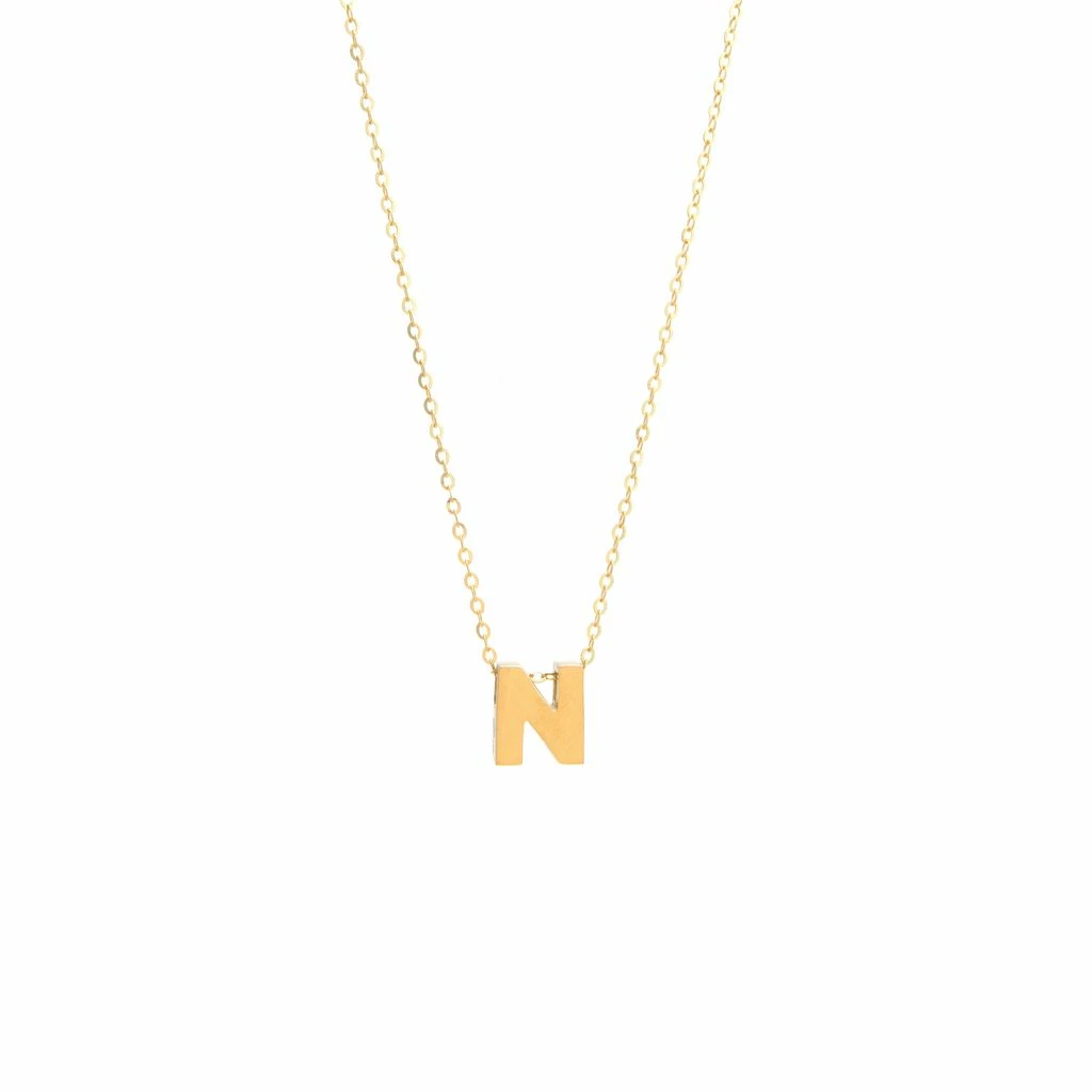 Brand new π Monary 14k Yg Initial N With Chain for π© women βοΈ