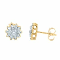 Wholesale 🎁 Monary 14K Yellow Gold Earrings with 0.5 ct. Diamonds for 👩 women ⭐