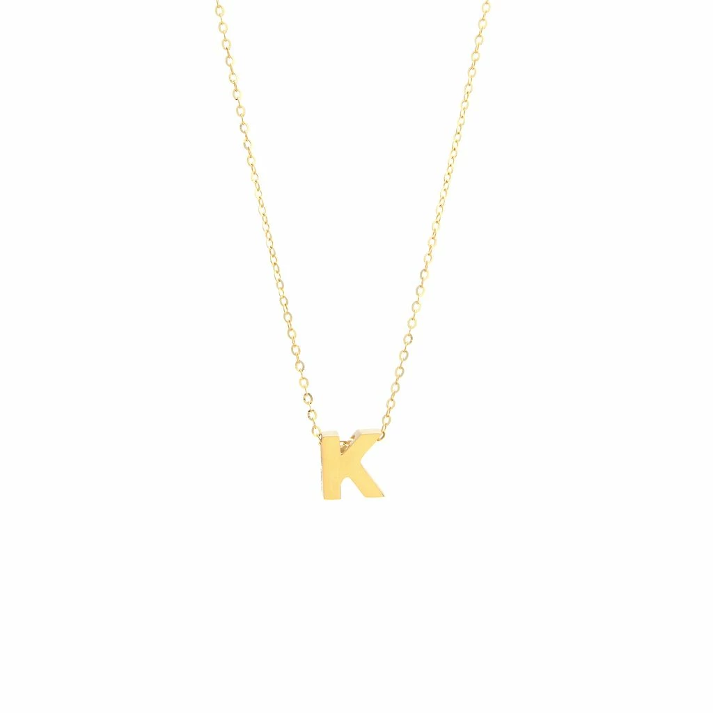 Top 10 π Monary 14k Yg Initial K With Chain for π© women π