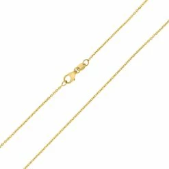 Brand new 🤩 Monary 10K Yellow Gold 1.1MM Shiny Cable Chain with Lobster Clasp - 18 Inch for 👩 women 🎉