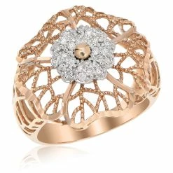 New 💯 Monary Diamond Prong Set Fashion Ring Set in 18K Rose Gold for 👩 women 🔔