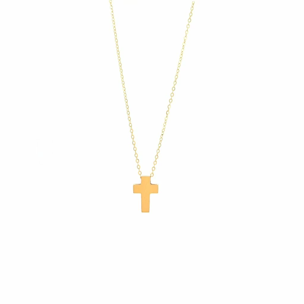 Flash Sale π Monary 14k Yellow Gold Cross With 16+2" Chain for π© women π