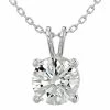Top 10 😉 Monary 2 Carat Round Brilliant Moissanite Necklace in 14 Karat White Gold for 👩 women 🧨