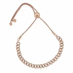 Discount ✔️ Monary White Diamond Unique bracelet - Set in 18K Rose Gold for 👩 women 🥰