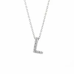 Coupon 🥰 Monary Diamond Intiial Necklace (14kw) for 👩 women ⌛