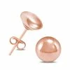 Cheapest 👍 Monary 14K Rose Gold 6mm Button Ball Stud Earrings for 👩 women 🔔
