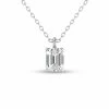 Cheapest 👏 Monary Lab Grown 1 CTW Emerald Solitaire Diamond Pendant in 14K White Gold for 👩 women 👍