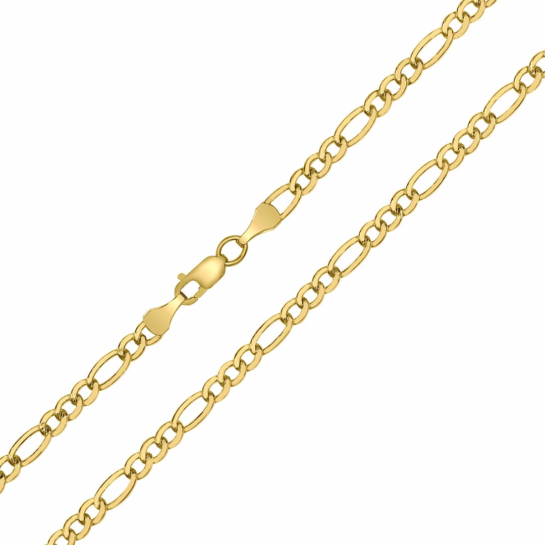 Discount β¨ Monary 14K Yellow Gold Filled 3.5mm Figaro Chain with Lobster Clasp - 22 Inch for π© women π₯° - Image 3