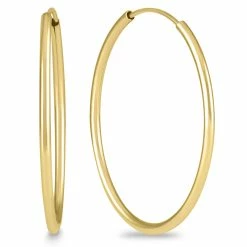 Wholesale ✔️ Monary 30mm Endless 14K Yellow Gold Filled Hoop Earrings for 👩 women 🥰