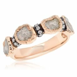 Best deal 😉 Monary White Rough Diamond Fashion Ring for 👩 women ✨