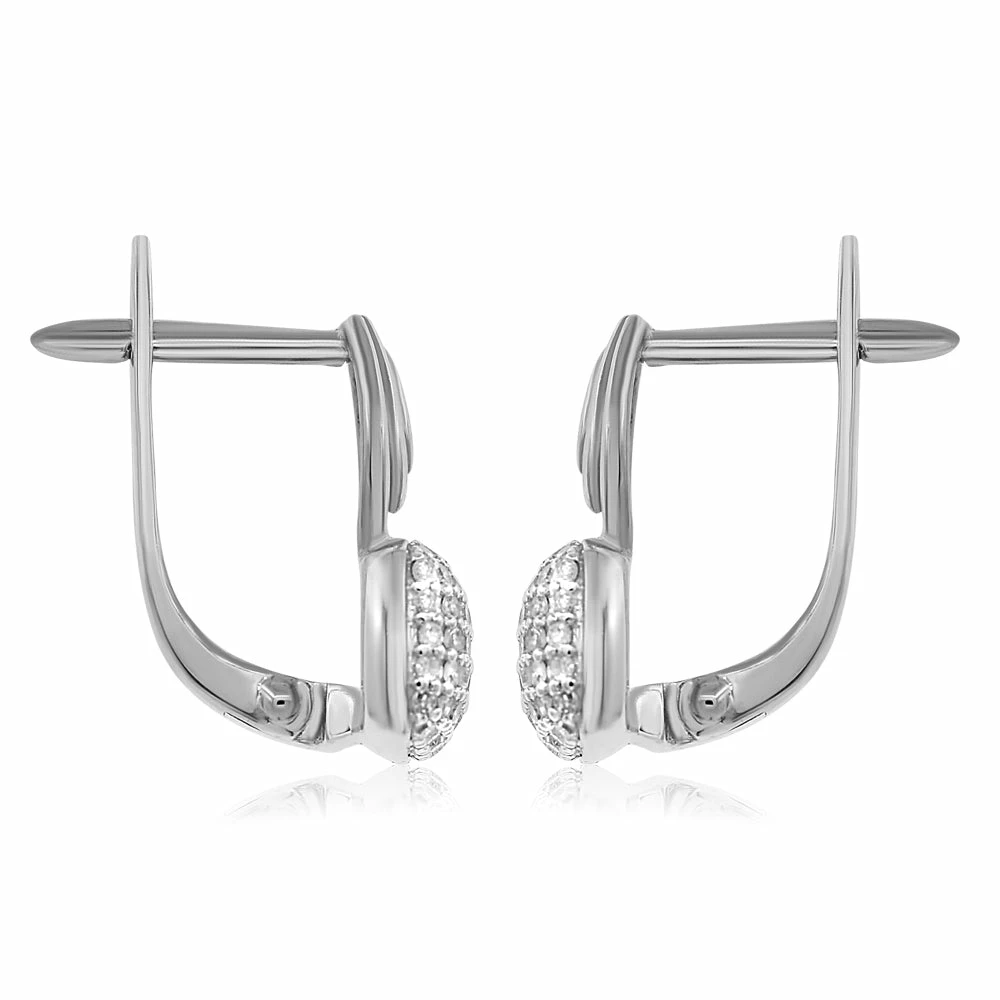 Cheap π Monary Diamond Fashion Dangle Earrings Set in 14K White Gold for π© women π