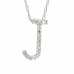 New 🥰 Monary Diamond "J" (Wg/With Chain) for 👩 women 🛒