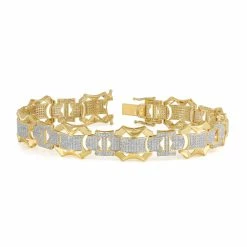 Top 10 ⌛ Monary 10K Yellow Gold Bracelets with 2.86 ct. Diamonds for 👩 women 🔥