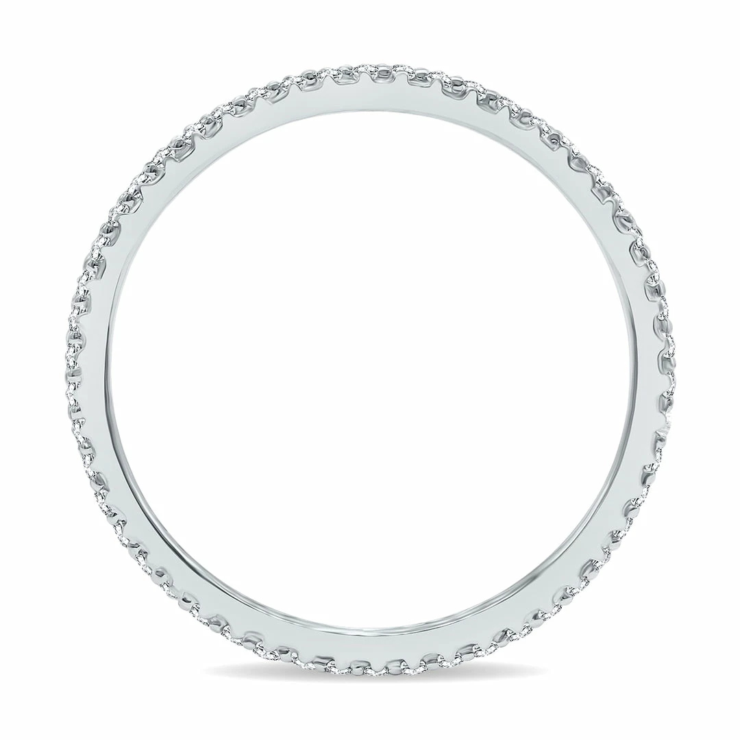 Cheap π€© Monary 1/2 Carat TW Double Row Diamond Eternity Band in 10K White Gold for π© women π - Image 3