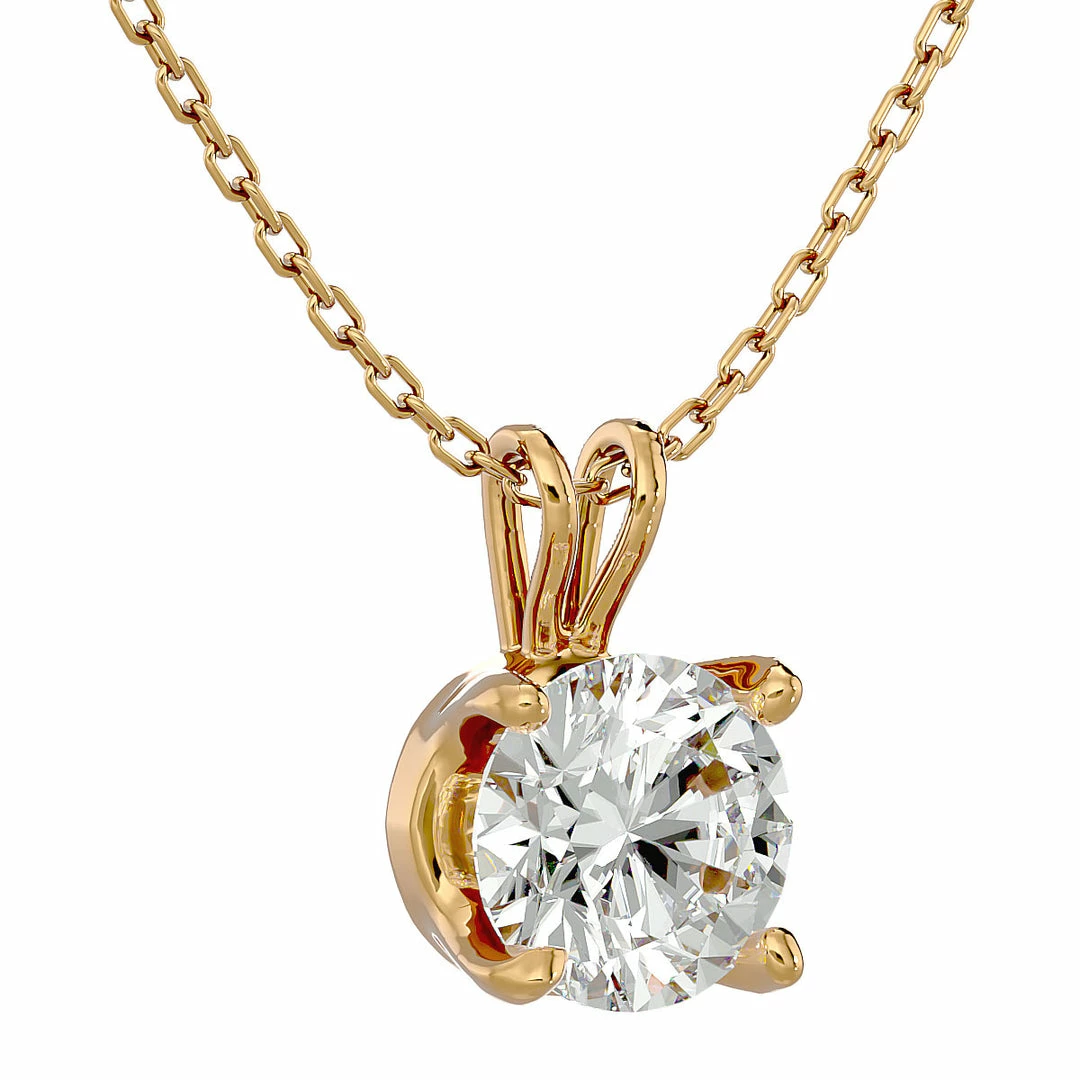 Top 10 β€οΈ Monary 2 Carat Round Brilliant Moissanite Necklace in 14 Karat Yellow Gold for π© women π€© - Image 2