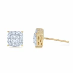 Brand new 🔥 Monary 14K Yellow Gold Earrings with 0.33 ct. Diamonds for 👩 women 🎉