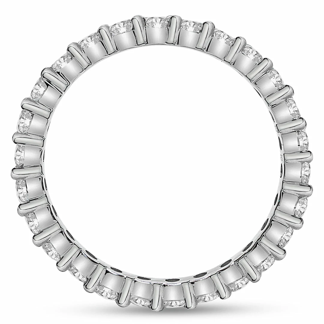 Outlet π Monary 1.40 Carat Round Diamond Eternity Ring In 14 Karat White Gold for π© women π - Image 4
