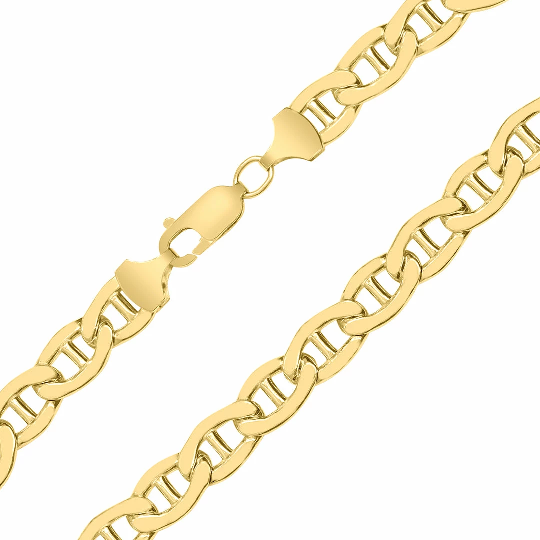 Top 10 β€οΈ Monary 14K Yellow Gold Filled 7.4MM Mariner Link Chain Bracelet with Lobster Clasp for π© women π - Image 2