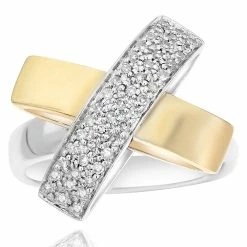 Wholesale 🔥 Monary White Diamond Fashion "X" Ring for 👩 women 😍