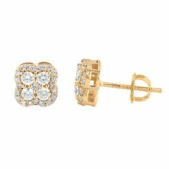 Deals 🥰 Monary 14K Yellow Gold Earrings with 0.5 ct. Diamonds for 👩 women 🥰