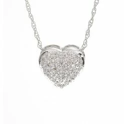 Cheapest 🤩 Monary Pave Heart Necklace (Wg) for 👩 women 🔔