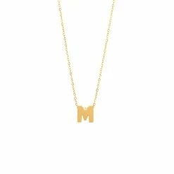 New ✨ Monary 14k Yg Initial M With Chain for 👩 women ⭐