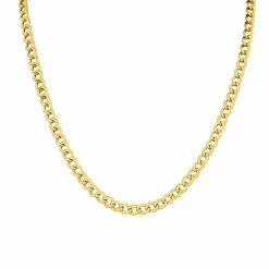 Hot Sale ❤️ Monary 14K Yellow Gold Filled 4.9MM Curb Link Chain with Lobster Clasp - 18 INCH for 👩 women 🔥
