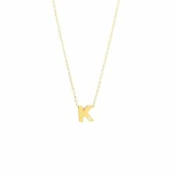 Flash Sale ⌛ Monary 14k Yg Initial K W/ Diamond And Chain (16+2") for 👩 women ✨