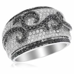 Deals 🧨 Monary Diamond Fashion Ring - Set in 14K White Gold for 👩 women ❤️