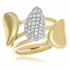 Best Sale 👍 Monary Diamond Fashion Ring - Set in 14K Two Tone Gold for 👩 women ✨