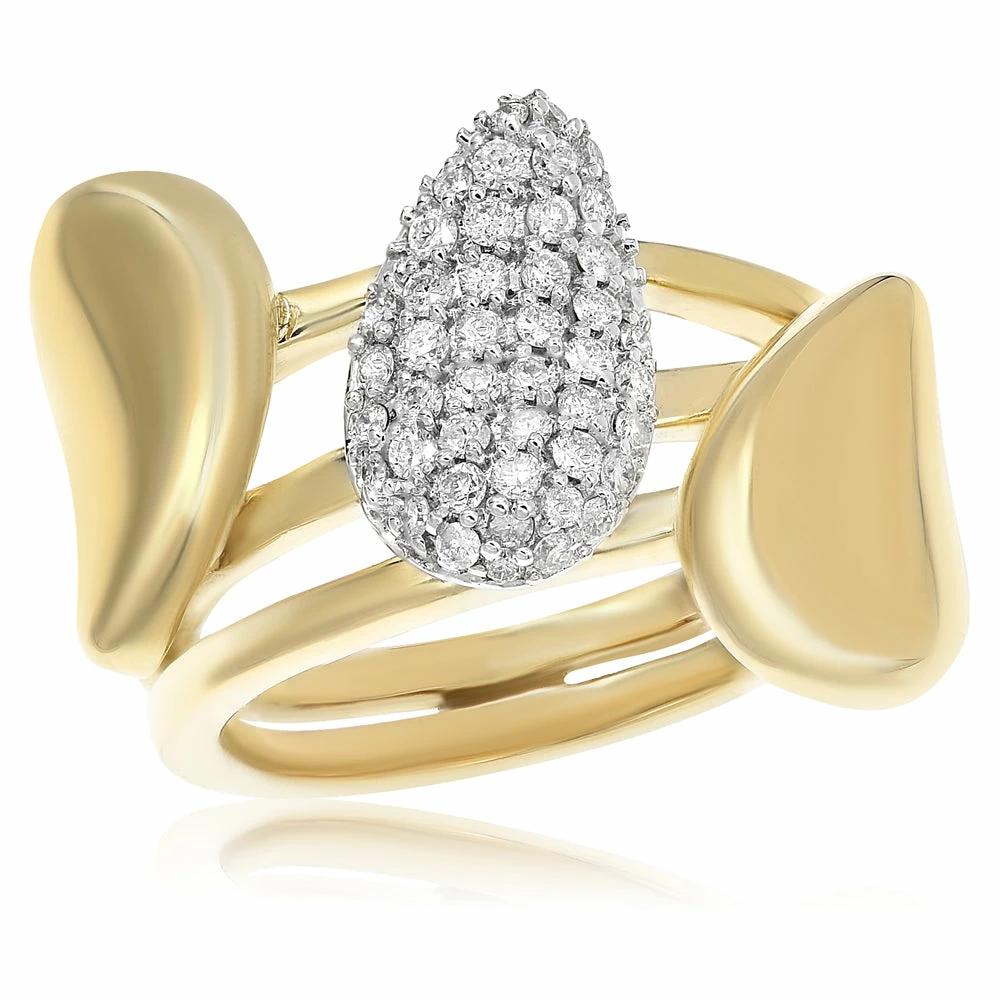 Best Sale π Monary Diamond Fashion Ring - Set in 14K Two Tone Gold for π© women β¨