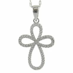 Cheap 🌟 Monary Open Pave Cross (Wg/With Chain) for 👩 women 🧨