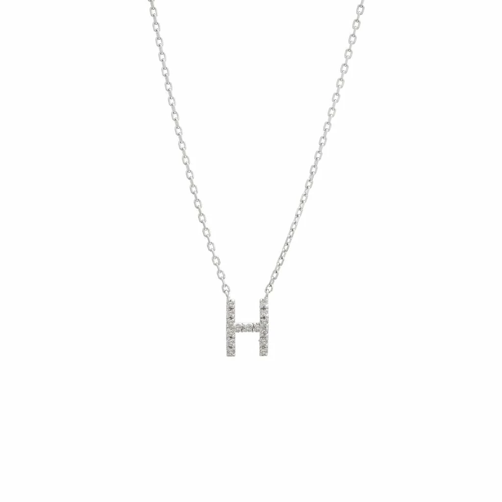 Cheap π€© Monary Silver Diamond Initial "H" Necklace for π© women π―