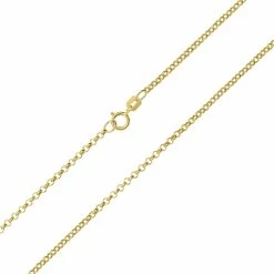Best Pirce 🔔 Monary 10K Yellow Gold 1.9mm Classic Rolo Chain with Spring Ring Clasp - 18 Inch for 👩 women 🌟