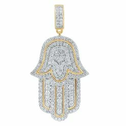 Outlet 🥰 Monary 14K Yellow Gold Pendants with 0.98 ct. Diamonds for 👩 women ⭐